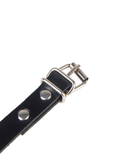 SUBBLIME - 953690 HANDCUFFS WITH BONDAGE BELT BLACK ONE SIZE