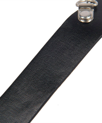 SUBBLIME - 953720 BONDAGE LEATHER STRAP BREAST CLAMPS BLACK ONE SIZE
