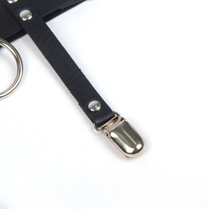 Subblime – 953744 Adjustable Leather Punk Garter Black One Size
