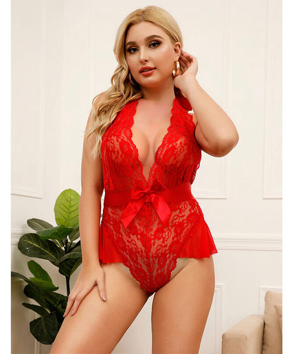 SUBBLIME - 953980 SEXY BODY WITH RUFFLES + BELT RED L/XL