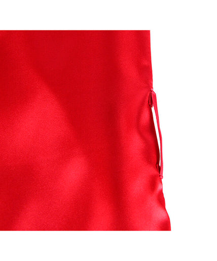 SUBBLIME - 954017 LACE SHEER BACK CAMISOLE + THONG RED/BLACK S/M