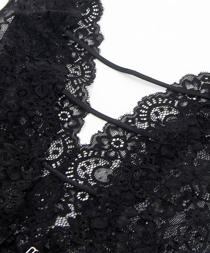 SUBBLIME - 954390 SEXY BODY MET JARRETELGORDEL ZWART L/XL