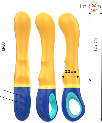 INTENSE - SHAGGY G-SPOT VIBRATOR YELLOW