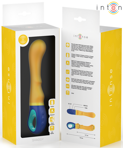 INTENSE - SHAGGY G-SPOT VIBRATOR YELLOW