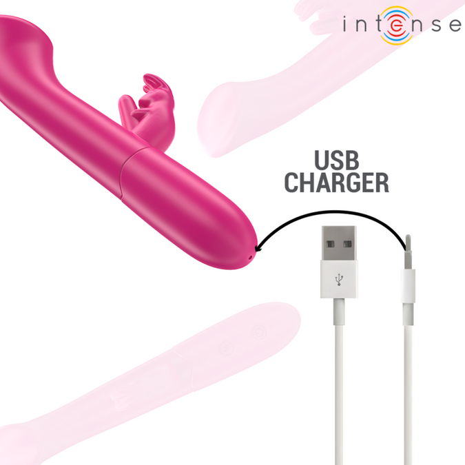 Intense – Julieta Rabbit Vibrator 18,6 cm 10 Vibrationen Pink
