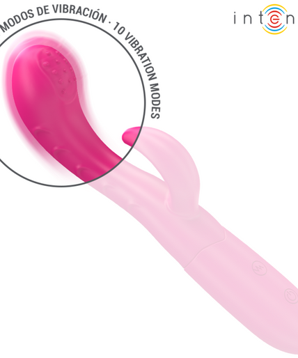 INTENSE - AMARA VIBRATOR WITH STIMULATING TONGUE 10 VIBRATIONS PINK
