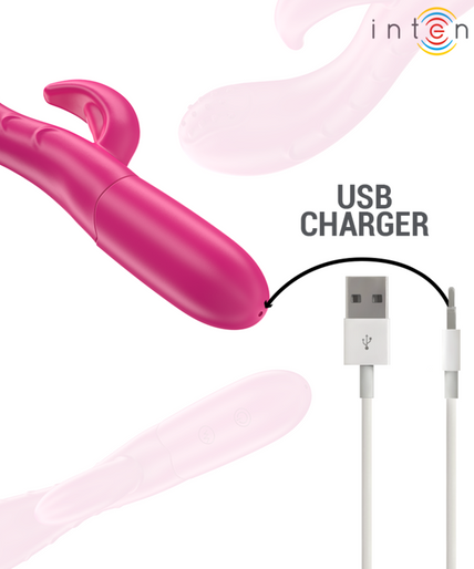 INTENSE - AMARA VIBRATOR WITH STIMULATING TONGUE 10 VIBRATIONS PINK