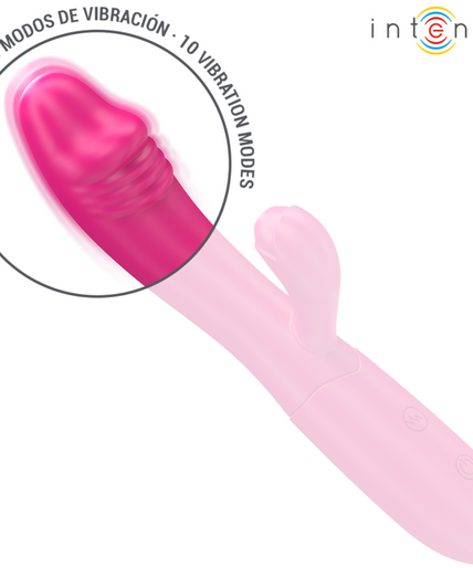 Intense – Ivy Flexibele Vibrator 10 Vibraties Met Stimulerende Tong Roze
