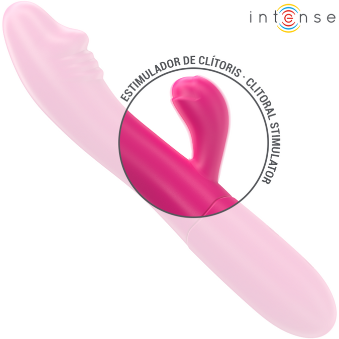 Intense – Ivy Flexibler Vibrator 10 Vibrationen mit stimulierender Zunge Pink