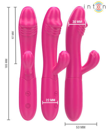Intense – Ivy Flexibler Vibrator 10 Vibrationen mit stimulierender Zunge Pink