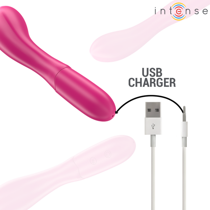 Pleasurements – Intense – Lisette Flexibler Vibrator 19 cm 10 Vibrationen Pink