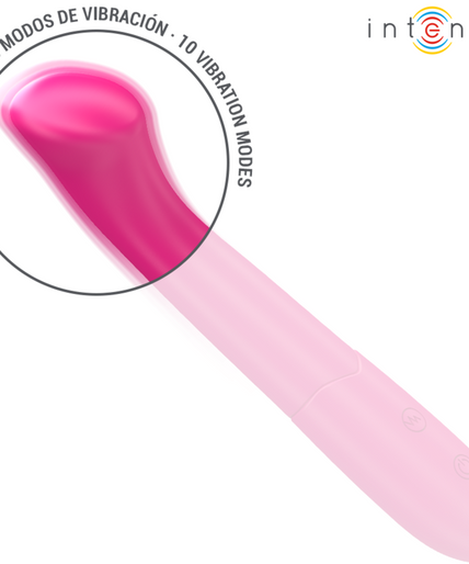 INTENSE - PATY VIBRATOR 19 CM FLEXIBLE 10 VIBRATIONS MODEL 2 PINK
