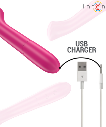 INTENSE - PATY VIBRATOR 19 CM FLEXIBLE 10 VIBRATIONS MODEL 2 PINK