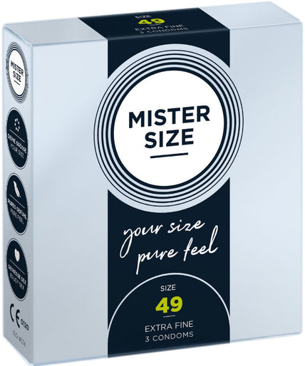 MISTER SIZE - CONDOOMMAAT S 49 MM (3 STUKS)