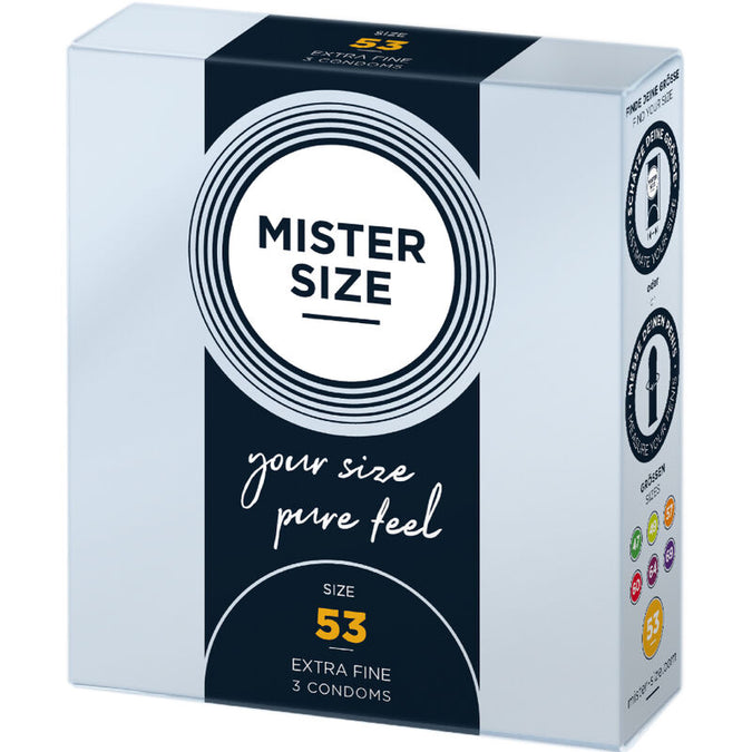 MISTER SIZE - CONDOOM MAAT M 53 MM (3 STUKS)