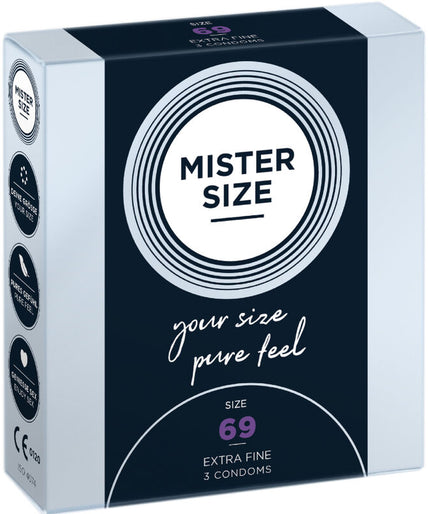 MISTER SIZE - CONDOOMS MAAT XXXL 69 MM (3 STUKS)