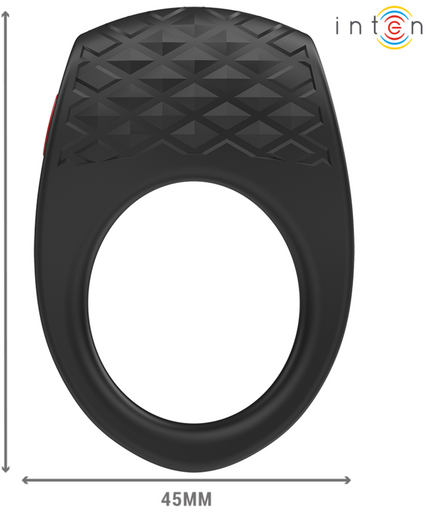 INTENSE - CLOVER VIBRATOR PENIS RING 10 VIBRATIONS BLACK