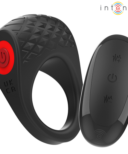 INTENSE - CLOVER VIBRATOR PENIS RING 10 VIBRATIONS BLACK