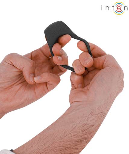 INTENSE - CLOVER VIBRATOR PENIS RING 10 VIBRATIONS BLACK