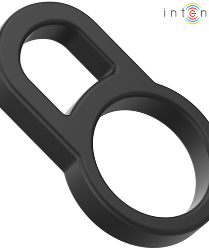 INTENSE - BOBBY DOUBLE SILICONE PENIS RING BLACK