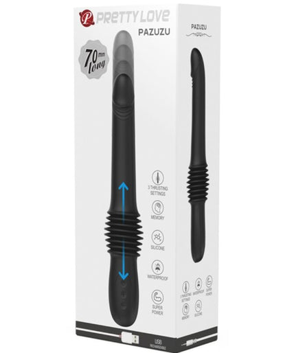 PRETTY LOVE - PAZUZU VIBRATOR 3 THRUST MODES BLACK