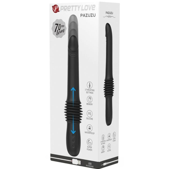 PRETTY LOVE - PAZUZU VIBRATOR 3 STUWSTANDEN ZWART