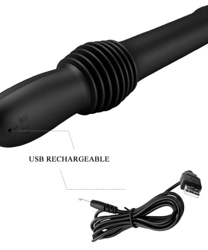 PRETTY LOVE - PAZUZU VIBRATOR 3 THRUST MODES BLACK