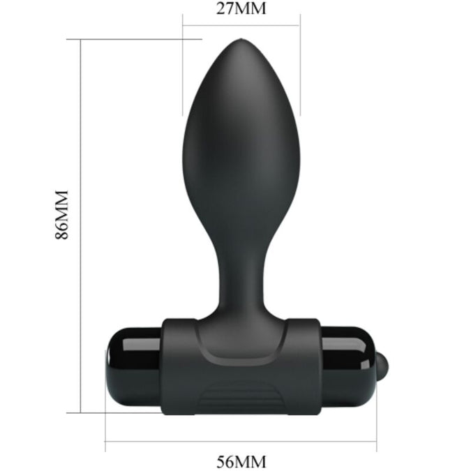 Pretty Love – Vibra Butt 10 Vibraties Anale Plug Zwart