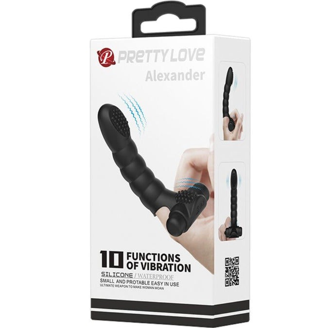 Pretty Love – Alexander Finger Vibrator 10 Vibrations Black