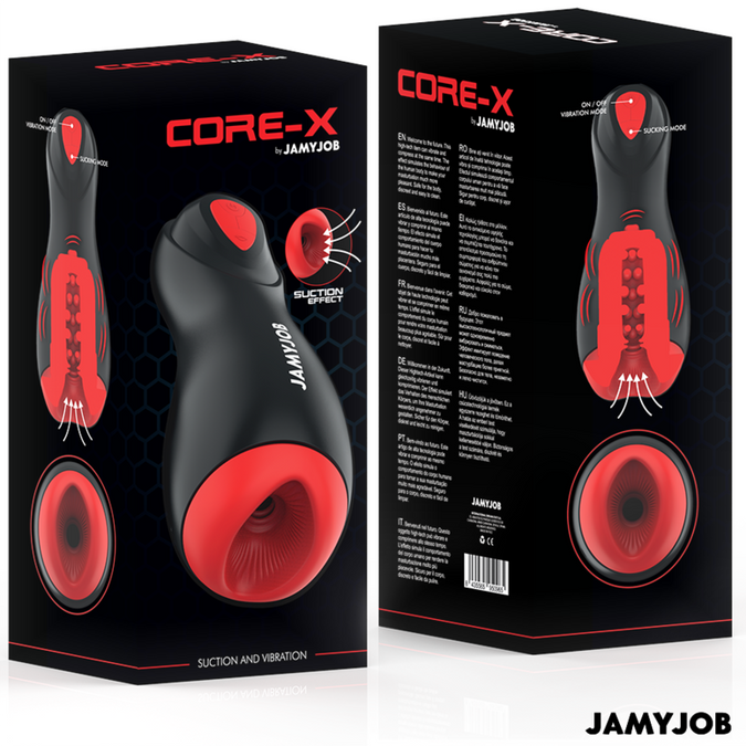 JAMYJOB - CORE-X AUTOMATISCHE MASTURBATOR 5 ZUIG- EN TRILLINGSMODI