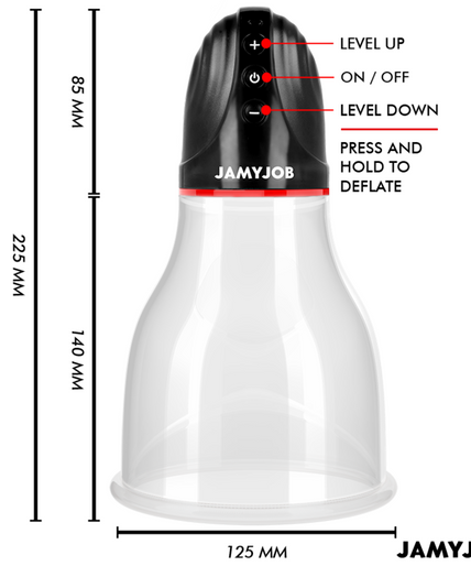 JAMYJOB - XPAND LITE AUTOMATIC TESTICLE PUMP 3 SUCTION LEVELS GREY