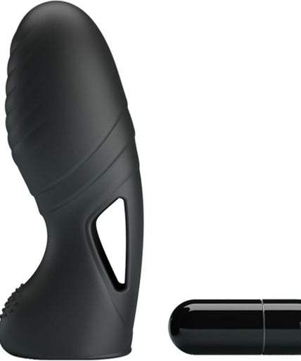 PRETTY LOVE - ALAN SILICONE FINGER VIBRATOR BLACK
