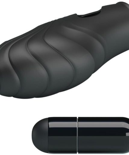 PRETTY LOVE - LICH SILICONE FINGER VIBRATOR BLACK