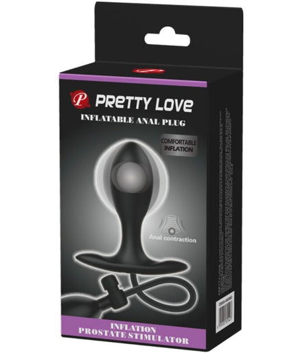 Pretty Love – Opblaasbare Anale Plug Zwart