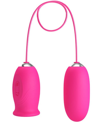 PRETTY LOVE - DAISY VIBREREND EI + CLITORISSTIMULERENDE TONG ROZE