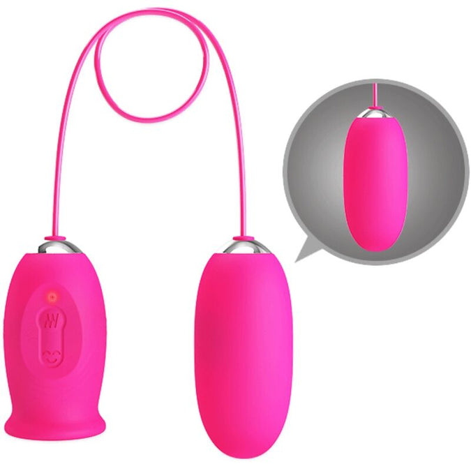 Pretty Love – Daisy Vibrating Egg + Clitoris Stimulating Tongue Pink