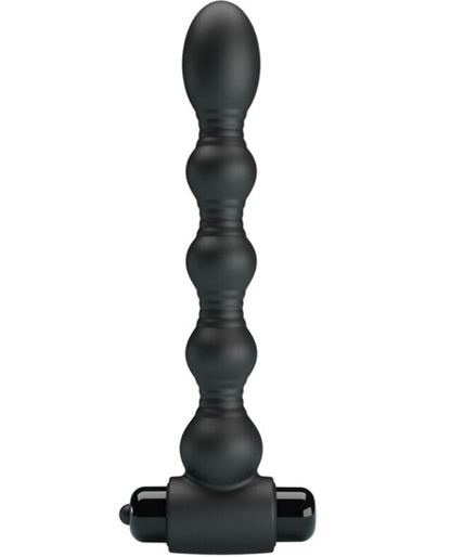 PRETTY LOVE - LYNN SILICONE ANAL PLUG 10 VIBRATIONS BLACK