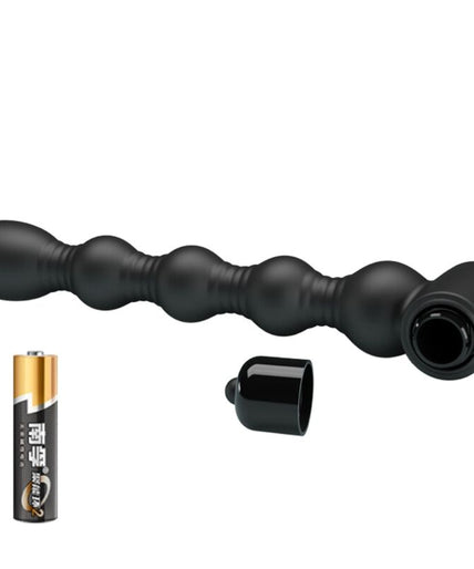 PRETTY LOVE - LYNN SILICONE ANAL PLUG 10 VIBRATIONS BLACK