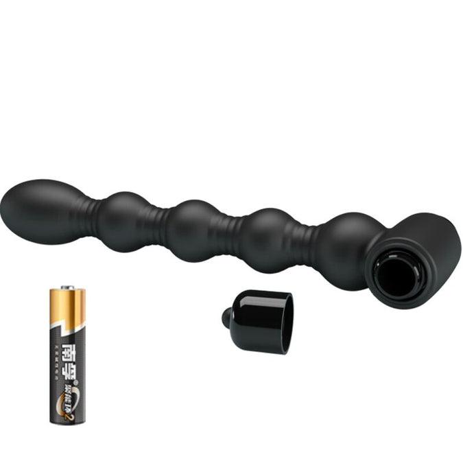 Pretty Love – Lynn siliconen anale plug met 10 vibraties Zwart