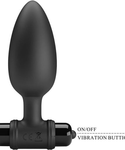 Pretty Love – Vibra Butt Plug 2 Anale Plug 10 Vibraties Zwart