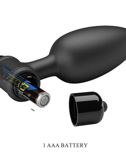 Pretty Love – Vibra Butt Plug 2 Anale Plug 10 Vibraties Zwart