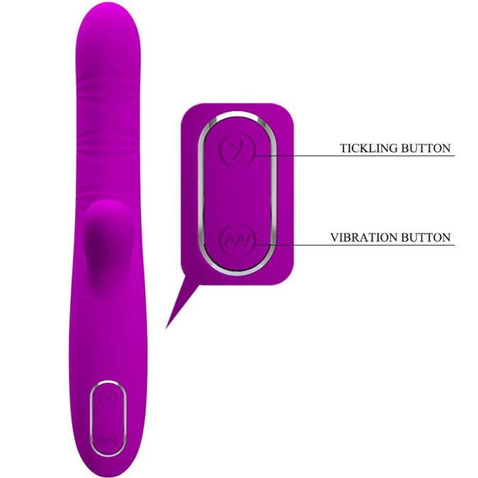 PRETTY LOVE - ANGELIQUE MULTIFUNCTIONELE VIBRATOR + CLITORISSTIMULATOR PAARS