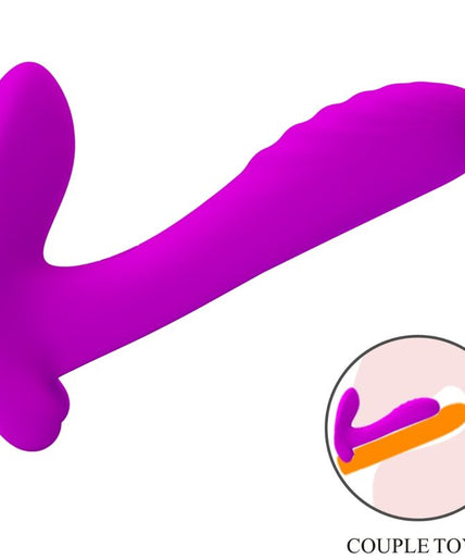 PRETTY LOVE - MASSAGER & VIBRATOR 12 VIBRATIONS REMOTE CONTROL PURPLE