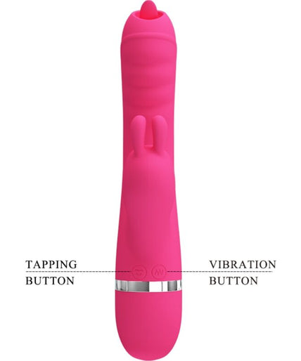 PRETTY LOVE - PHOENIX MULTIFUNCTION RABBIT VIBRATOR PINK