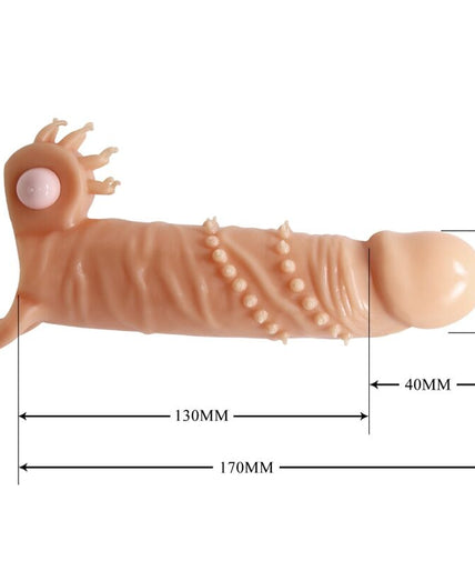 PRETTY LOVE - CONNOR PENIS SLEEVE + CLITORIS STIMULATOR FLESH
