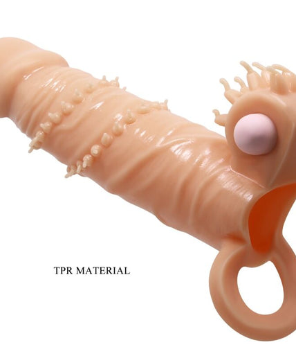 PRETTY LOVE - CONNOR PENIS SLEEVE + CLITORIS STIMULATOR FLESH