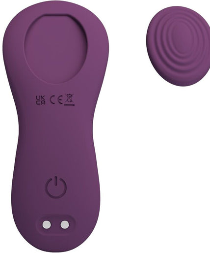 PRETTY LOVE - MANE LAY ON CLITORIS MASSAGER 10 VIBRATIONS REMOTE CONTROL PURPLE