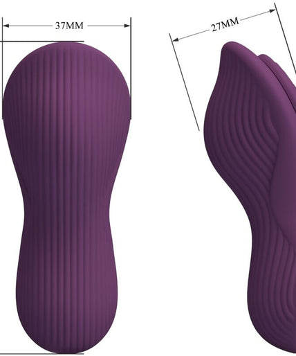 PRETTY LOVE - MANE LAY ON CLITORISMASSAGER 10 TRILLINGEN AFSTANDSBEDIENING PAARS