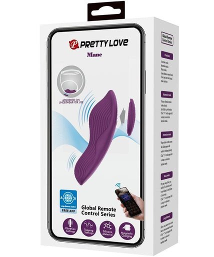 PRETTY LOVE - MANE LAY ON CLITORISMASSAGER 10 TRILLINGEN AFSTANDSBEDIENING PAARS