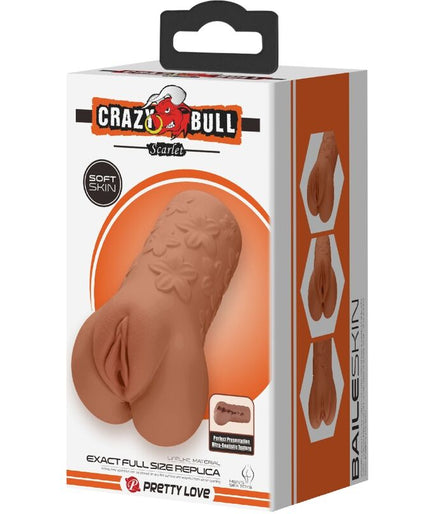 CRAZY BULL - SCARLET VAGINA AND ANUS DESIGN WITH FLOWERS FLESH